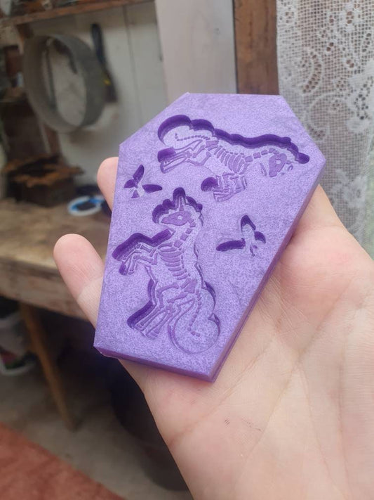 2 inch Skeleton Unicorns Silicone Mould