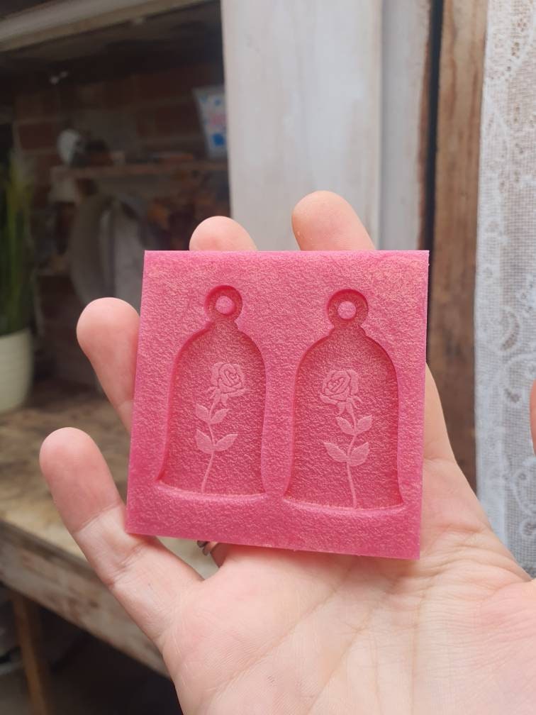 Rose In Jar Silicone Mould