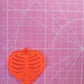 2 Ribcage Heart Silicone Moulds