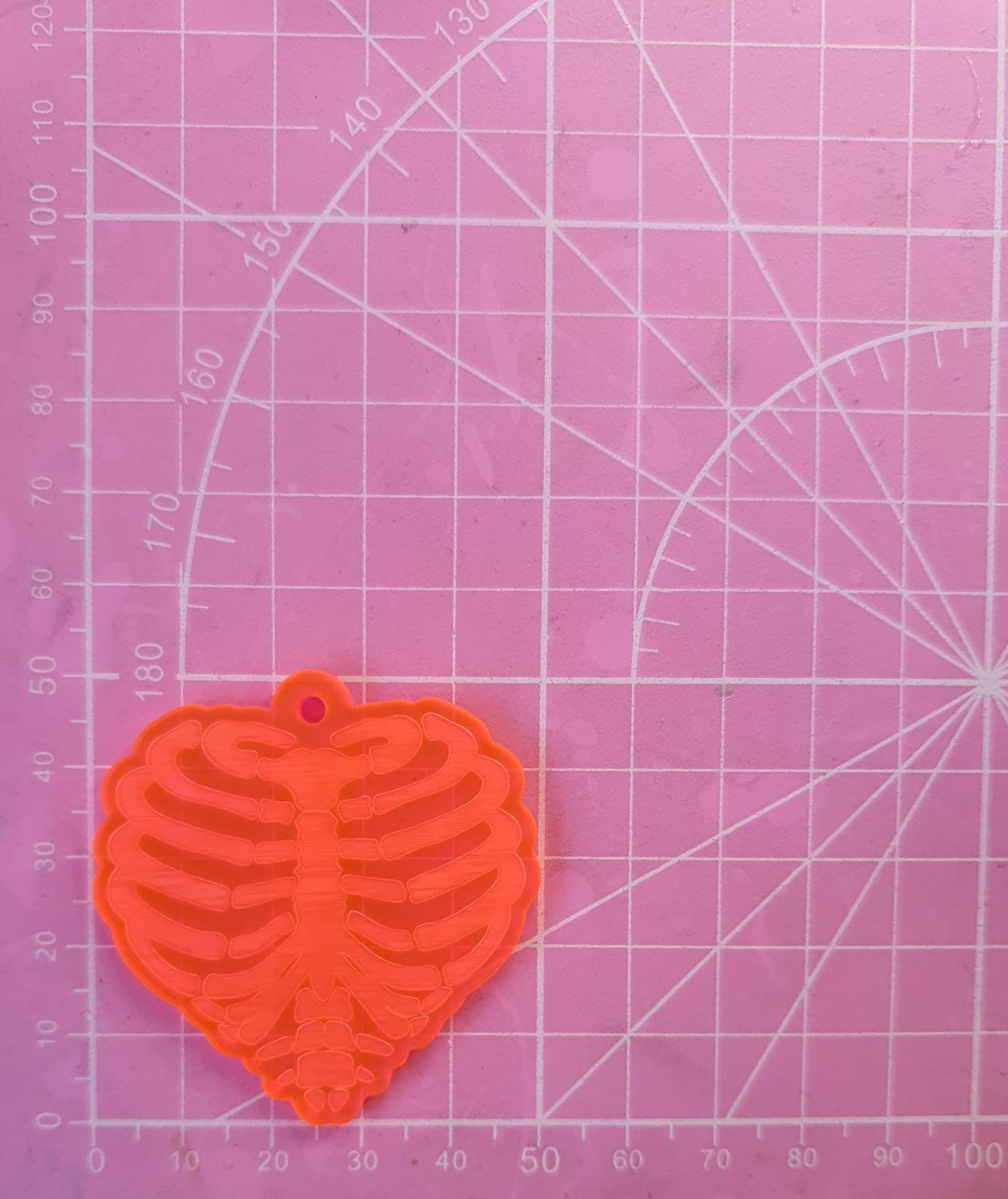 2 Ribcage Heart Silicone Moulds