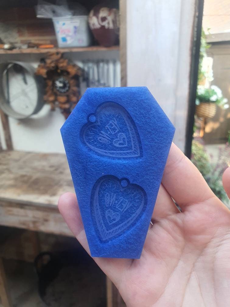 Heart Planchettes Silicone Mould