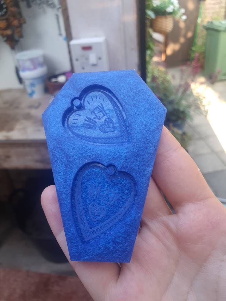 Heart Planchettes Silicone Mould