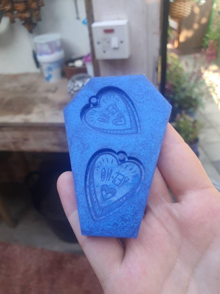 Heart Planchettes Silicone Mould