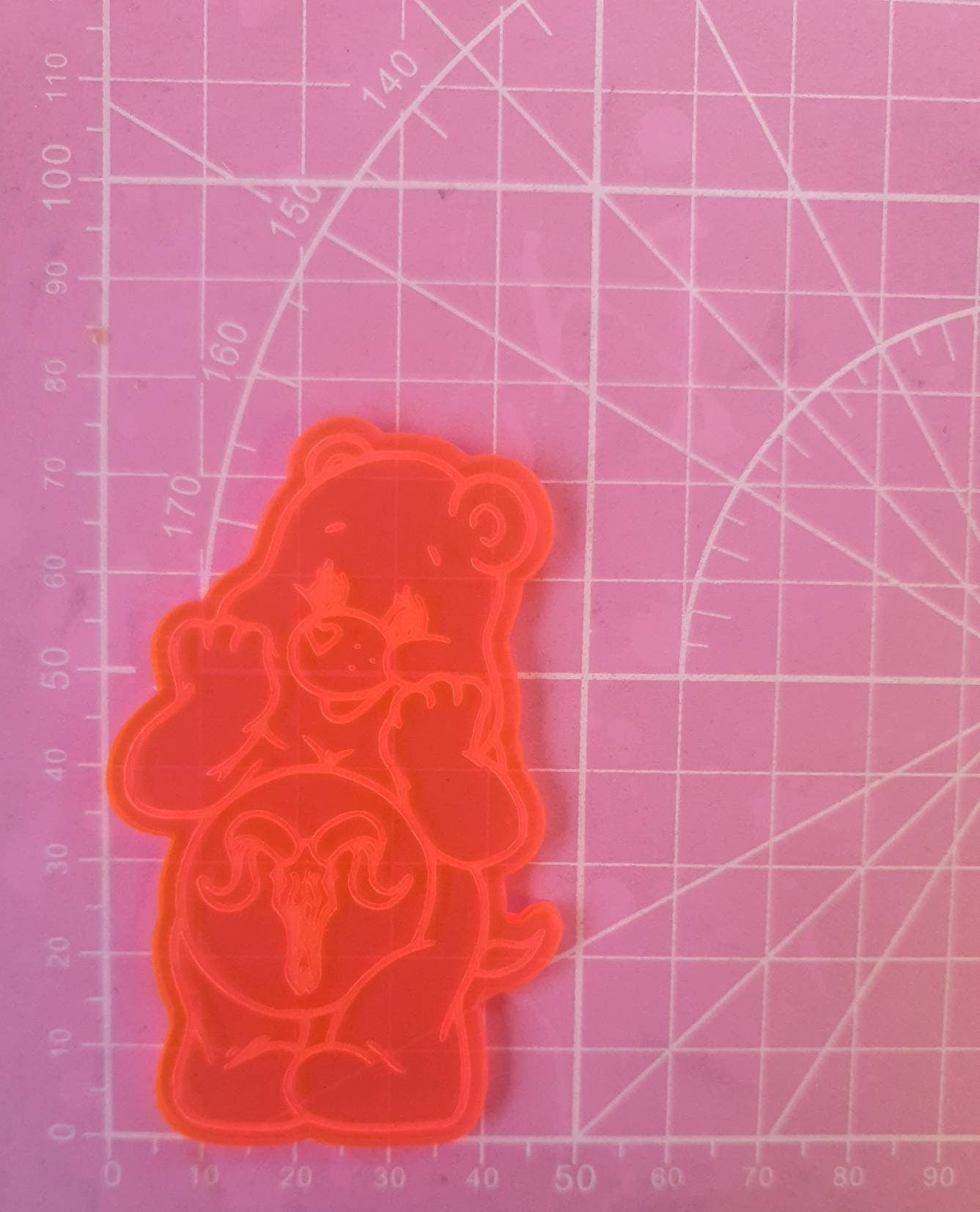 3 inch Satanic Bear Silicone Mould