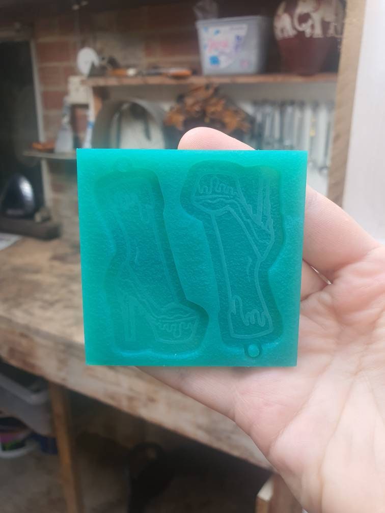 2.5 inch Drippy Heels Silicone Mould