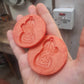 2 inch Scarecrow On Pumpkins Silicone Moulds