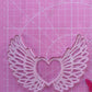Winged Heart Silicone Mould