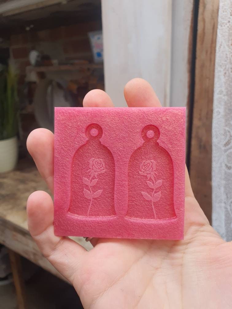 Rose In Jar Silicone Mould