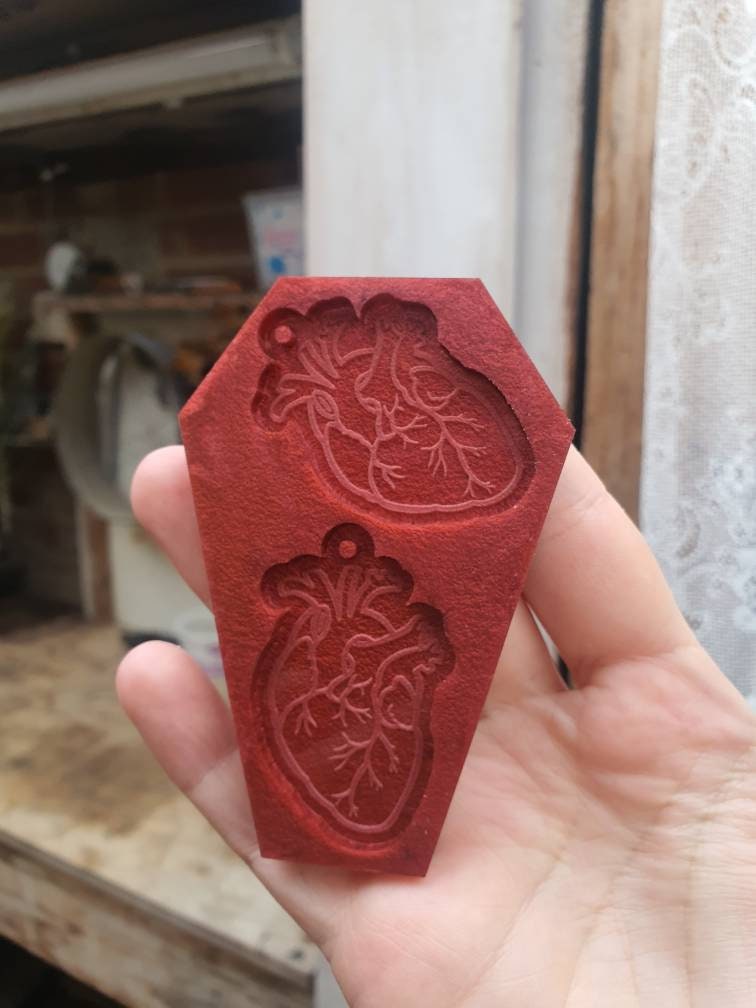 2 inch Anatomical Hearts Silicone Mould