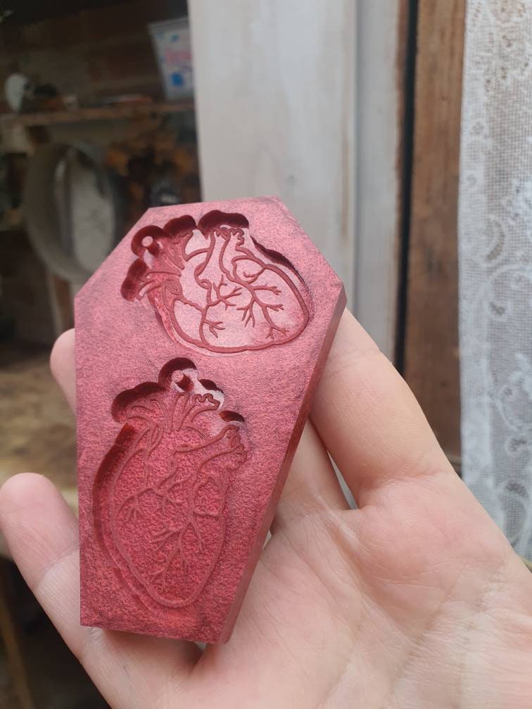 2 inch Anatomical Hearts Silicone Mould