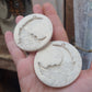 2 inch Floral Moon Earrings Silicone Moulds