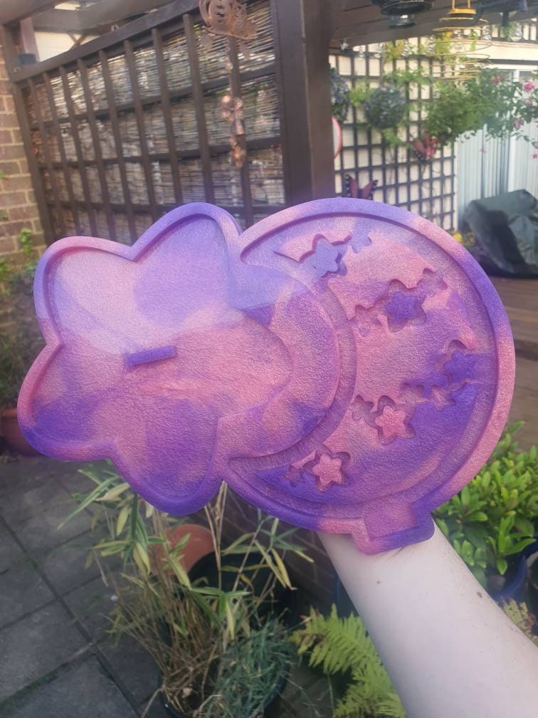 Moon With Stars Jewellery Stand Silicone Mould