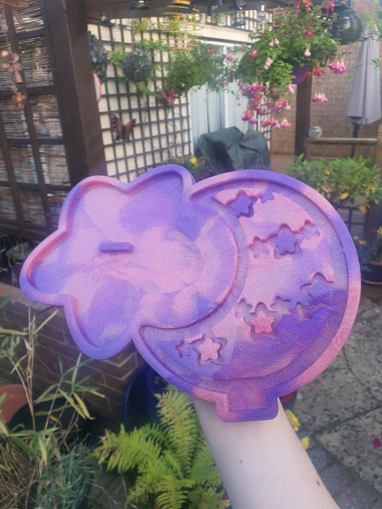 Moon With Stars Jewellery Stand Silicone Mould