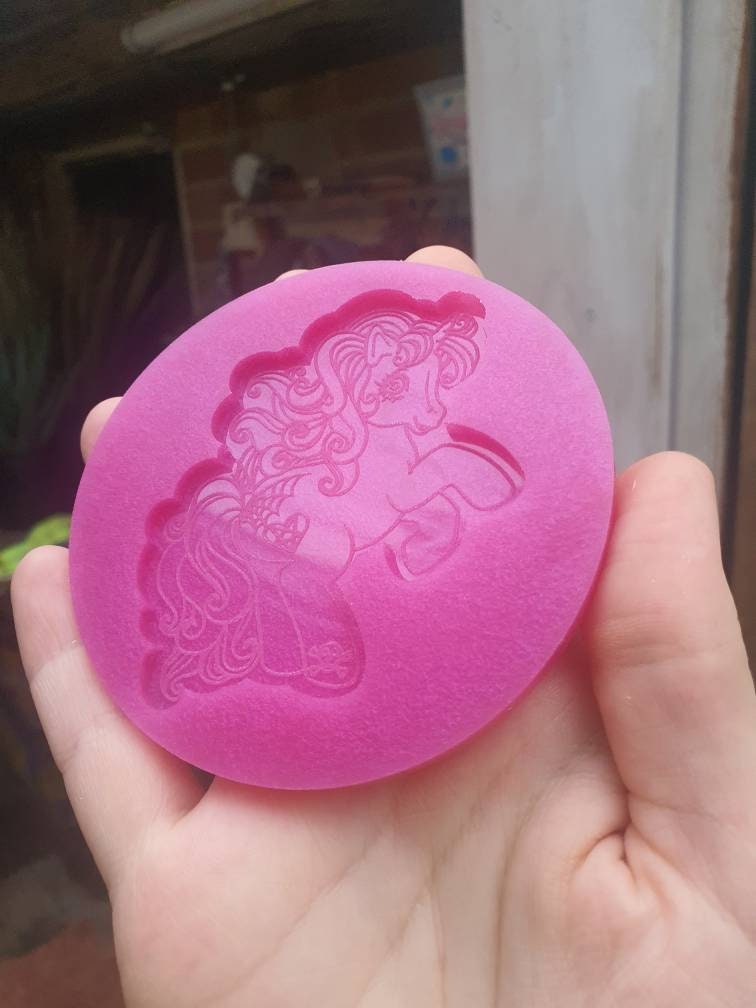 3 inch Gothic Unicorn Silicone Mould