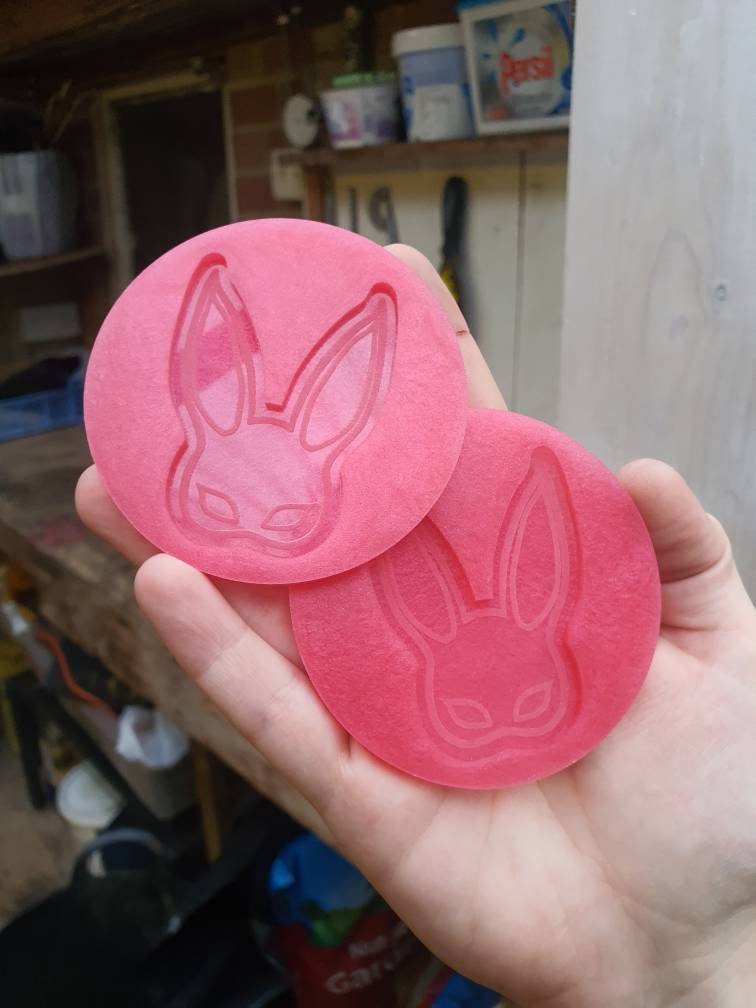 2.5 inch Bunny Mask Silicone Moulds