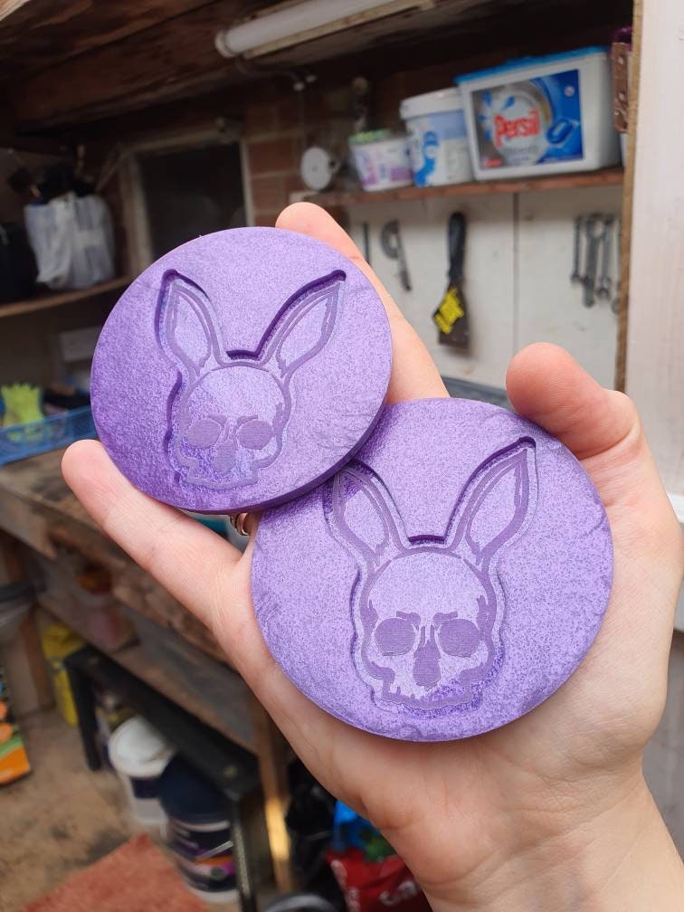 2.5 inch Mr Bunny Skull Silicone Moulds