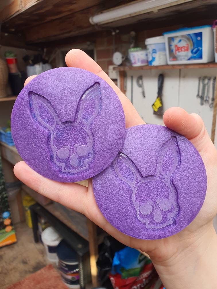 2.5 inch Mr Bunny Skull Silicone Moulds