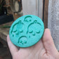 0.75 inch and 2 inch Skull Heads Silicone Mould