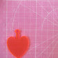 2 Plain Heart Spank Paddles Silicone Moulds