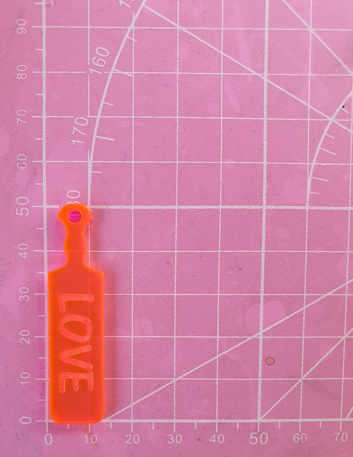 2 inch Love Paddles Silicone Mould