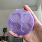 2.5 inch F Off Hearts Silicone Mould