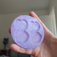 2.5 inch F Off Hearts Silicone Mould