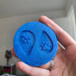 1.5 inch Dog Paw Teardrop Earrings Silicone Mould