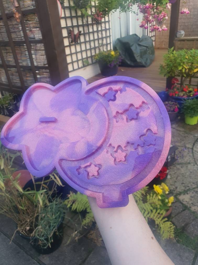 Moon With Stars Jewellery Stand Silicone Mould