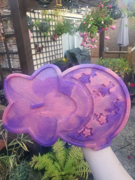 Moon With Stars Jewellery Stand Silicone Mould