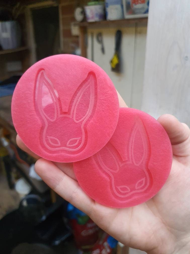 2.5 inch Bunny Mask Silicone Moulds