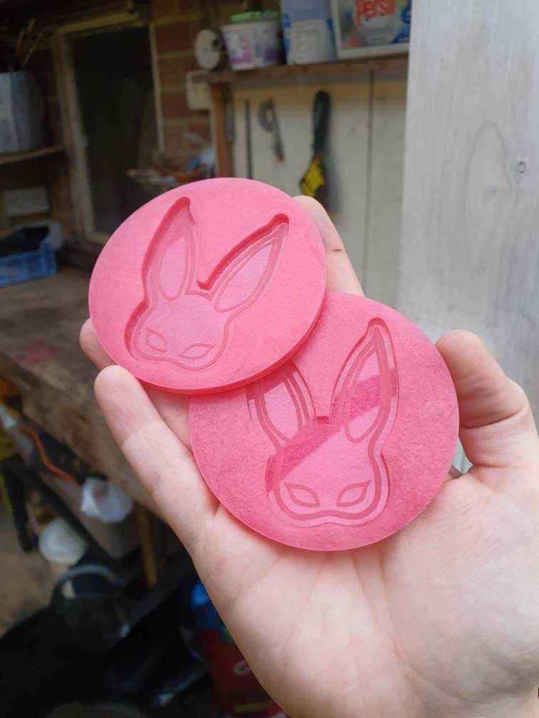 2.5 inch Bunny Mask Silicone Moulds