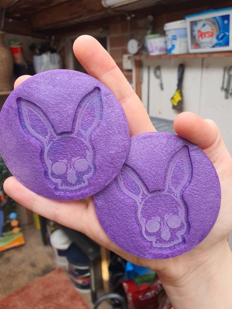 2.5 inch Mr Bunny Skull Silicone Moulds
