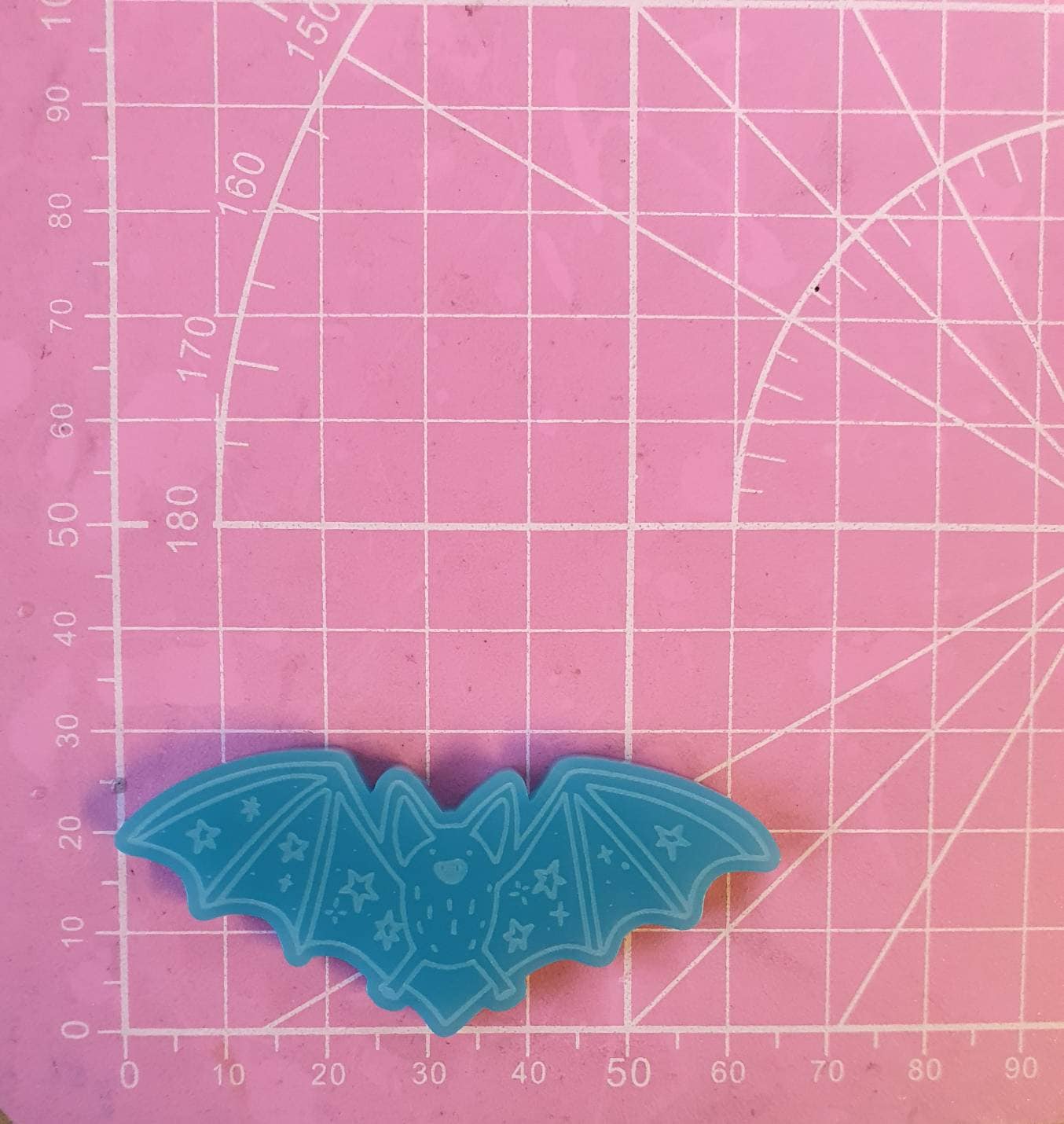 2.5 inch Stary Night Bat Silicone Mould