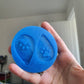 2 inch Dog Paw Teardrop Earrings Silicone Mould