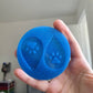 2 inch Dog Paw Teardrop Earrings Silicone Mould