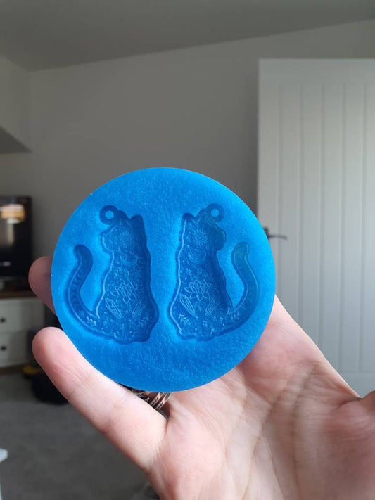 2 inch Mystical Kitties Silicone Mould