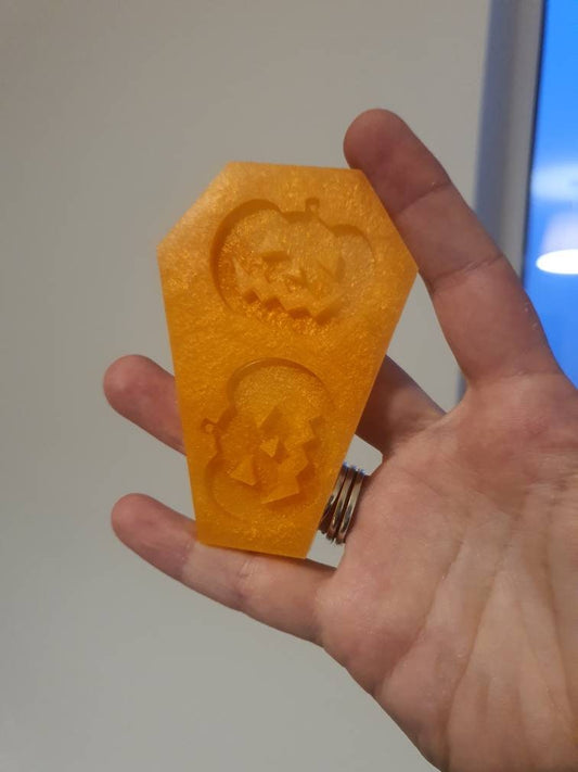 1.5 inch Pumpkin earrings silicone mould