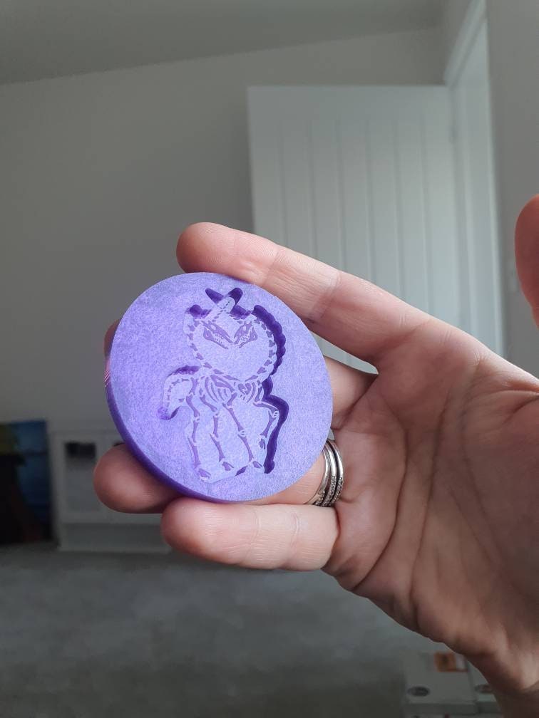 2 inch Skeleton Unicorns Silicone Mould