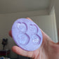 2.5 inch F Off Hearts Silicone Mould