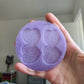 2.5 inch F Off Hearts Silicone Mould