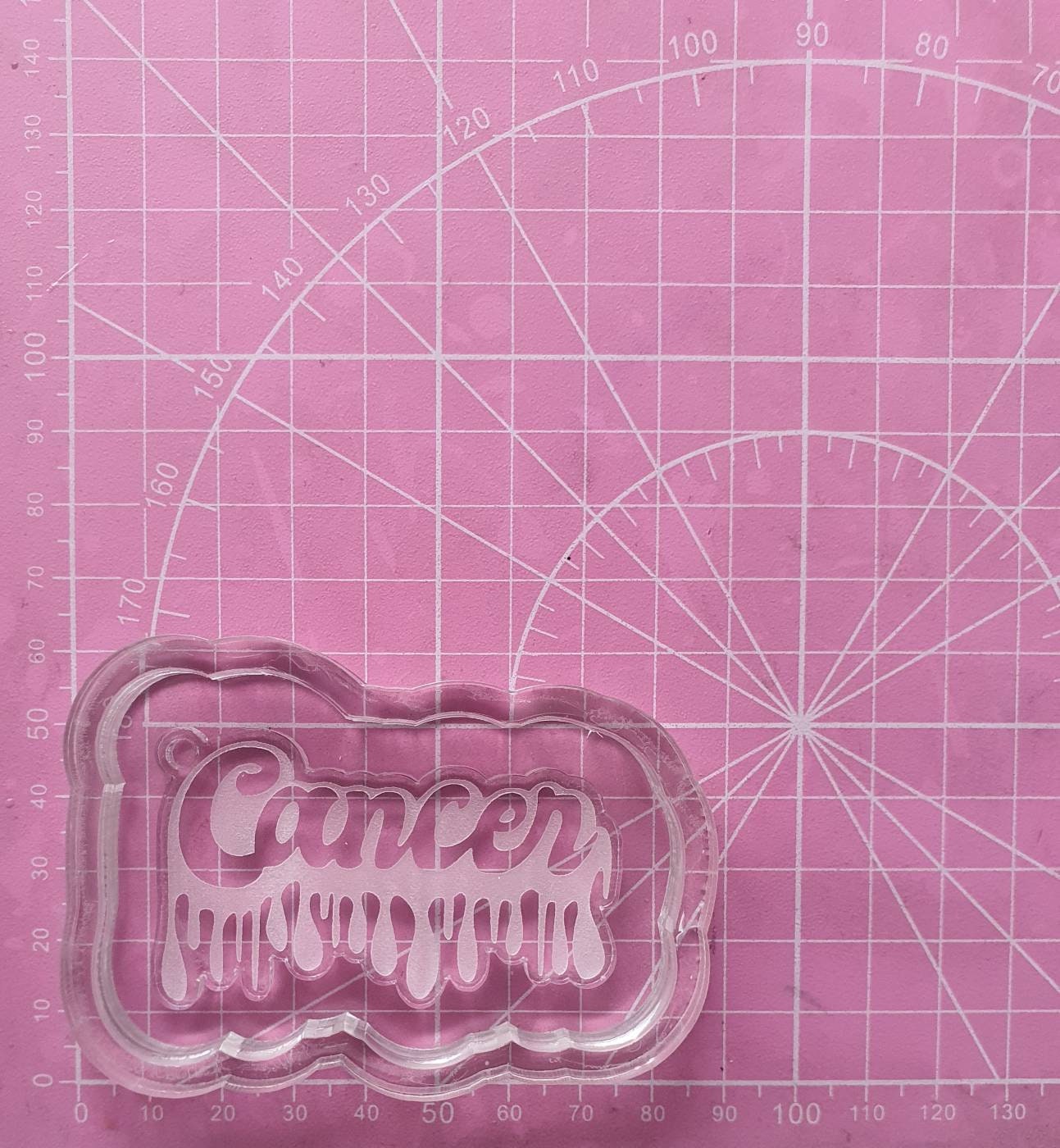 Dripping Cancer Keyring Silicone Mould