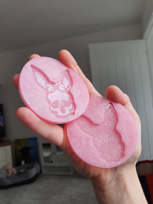 2.5 inch Mrs Bunny Skull Silicone Moulds