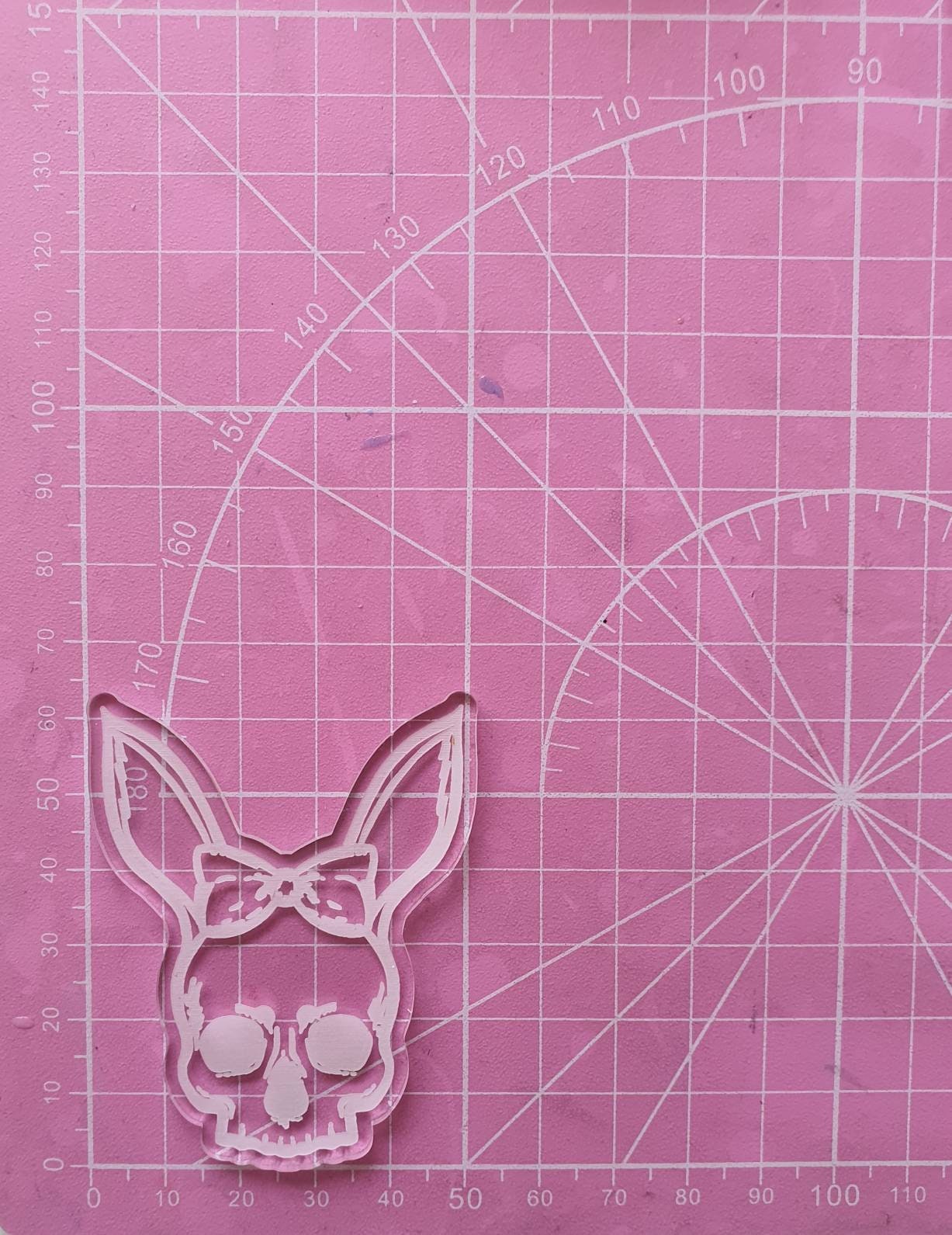 2.5 inch Mrs Bunny Skull Silicone Moulds