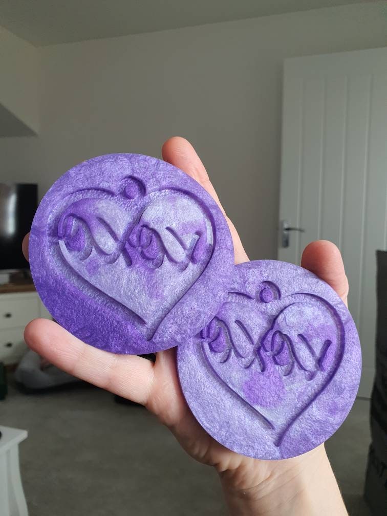 3 inch XOXO Heart Earrings Silicone Moulds