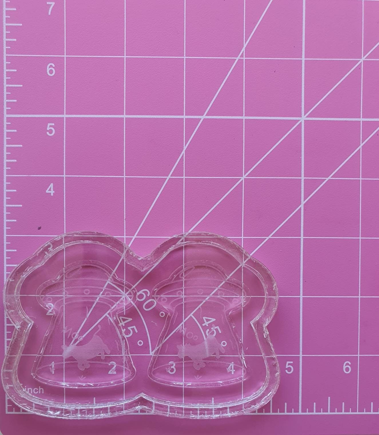 2 inch Cow Abduction UFOs Silicone Mould