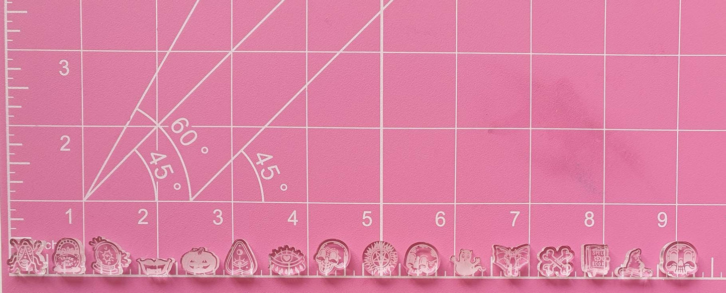 Tiny Halloween Filler Bits Pallette Set 1 Silicone Mould