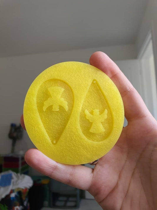2 inch Christmas Angel Teardrop Earrings Silicone Mould