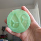 2 inch Christmas Holly Teardrop Earrings Silicone Mould