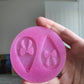 2 inch Bow Teardrop Earrings Silicone Mould
