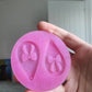 2 inch Bow Teardrop Earrings Silicone Mould